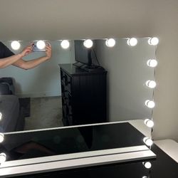 Vanity Mirror And Desk