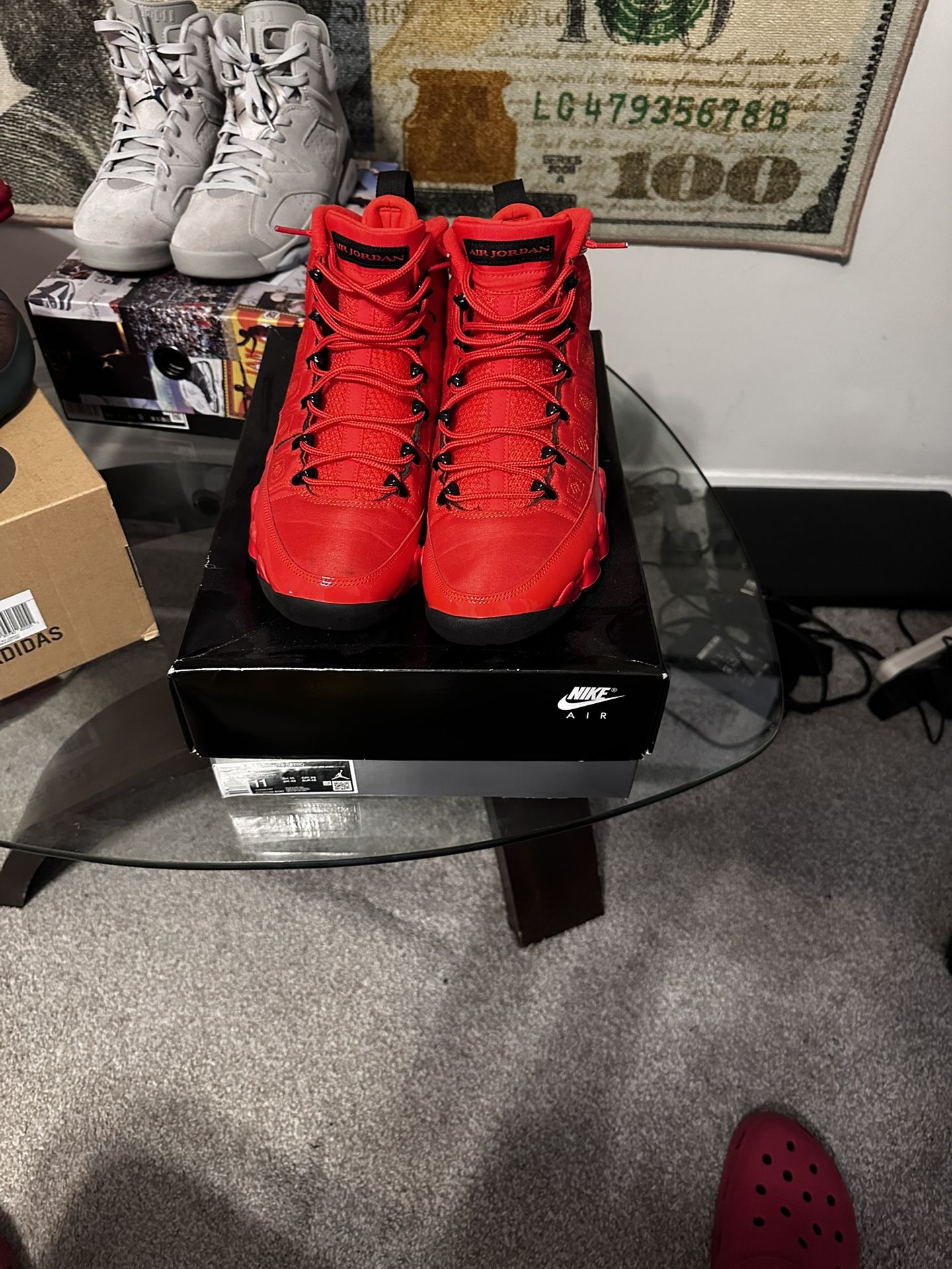 Air Jordan 9 “Chile Red” (Lightly Used, Excellent Condition)