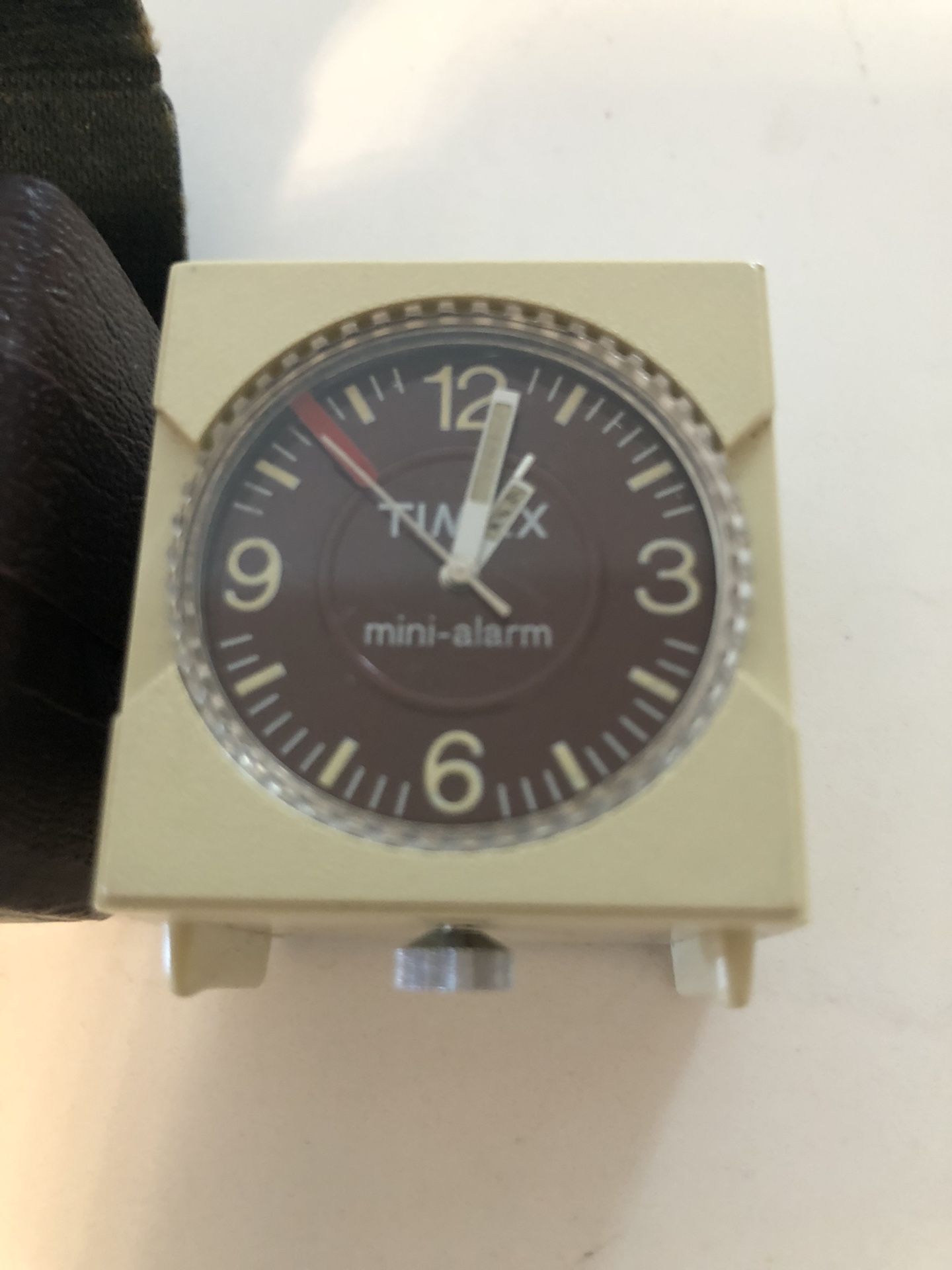 Vintage Timex Quartz Mini Alarm Clock.