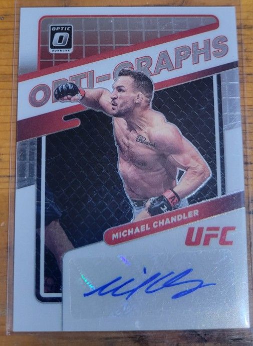 Michael Chandler Autograph Card 2022 Opti-graphs Panini Donruss Optic 