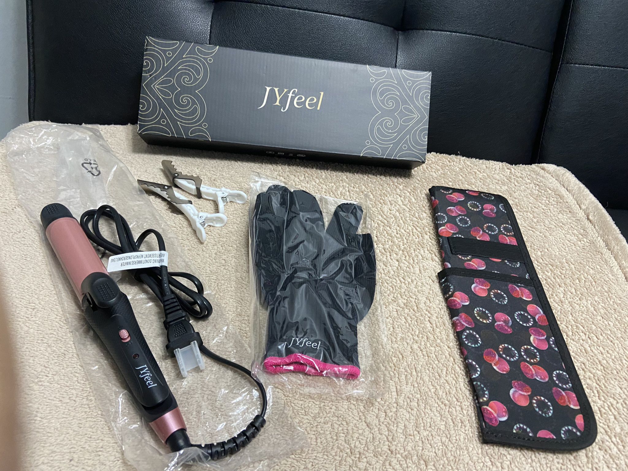 NEW JYfeel 2 in 1 Travel Curling Flat Iron Dual Voltage Mini Hair Straightener and Curler