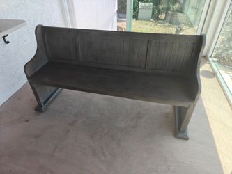 Hacienda gray bench
