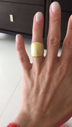 GOLD PLATED RING