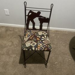 Pool Player Table And 3 Chairs 