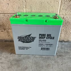 Interstate 55AH GEL Battery for 3000w system -$100