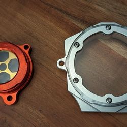 New Raptor 700 See-Through cam and oil filter covers for sale