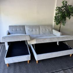 Sectional Sofa•Bed•Storage•Ottoman 