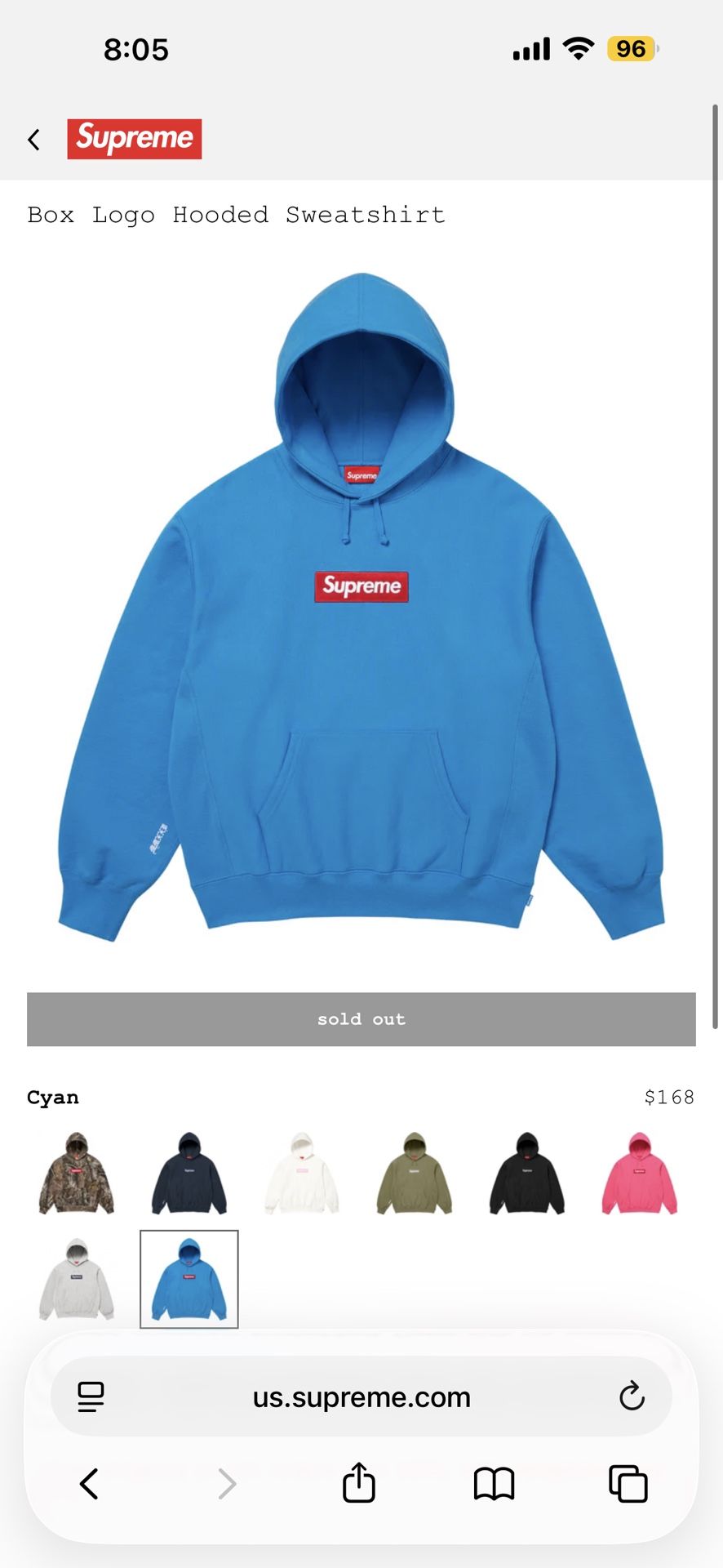 Supreme Box Logo Blue