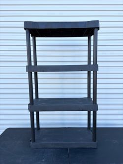 Hyper Tough 4 Shelf Plastic Shelving Unit