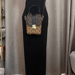 Peanut Butter Color Crossbody Shoulder Bag