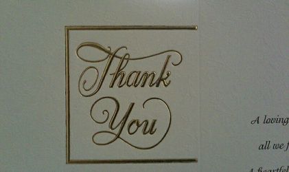 120 WEDDING 'THANK YOU' CARDS