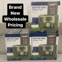 Orbit 12 Station Easy Set Logic Sprinkler Timer. Brand New.  Wholesale Pricing.  See Photos.