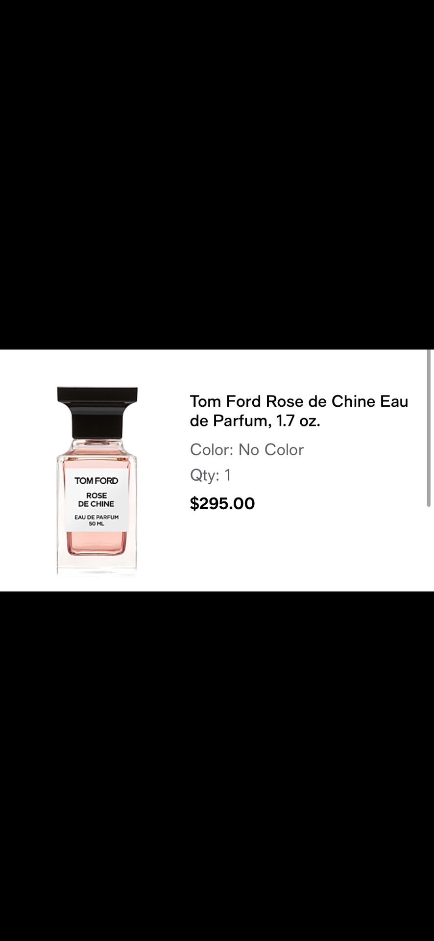 New Without Box Tom Ford Rose De Chine Eau De Parfum 1.7 oz.