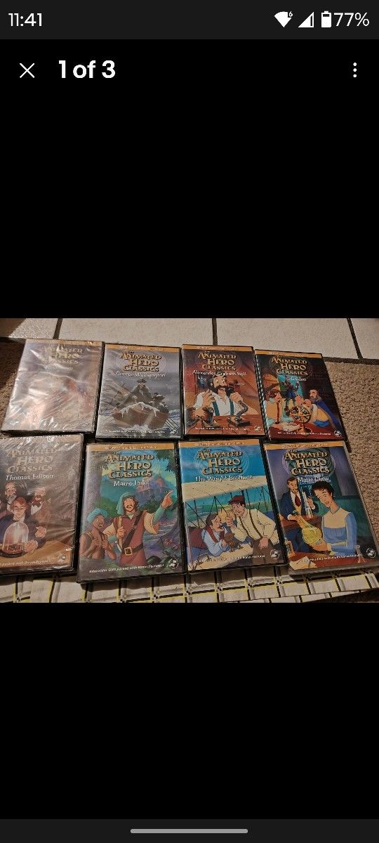 Animated Hero Classics Dvd Lot Oop Dvd Brand New Marco Polo, Mario Curie