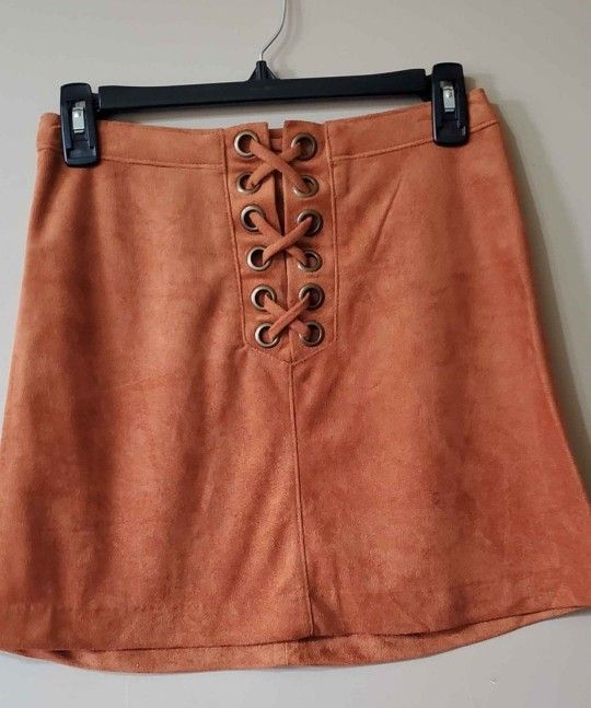 Women's Faux Suede Mini Pencil Skirt 