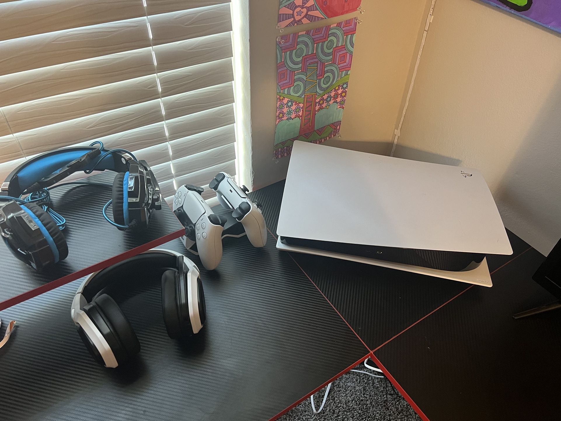 Ps5 Console + Gaming Desk/Accessories