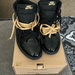 Black Metallic Retro 1s