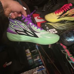Melo Rick And Morty Basketball Shoes. 