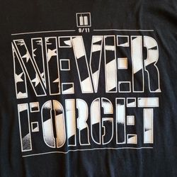 Next Level Never Forget 9/11 Black T-Shirt - Size XL