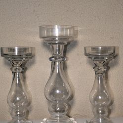 Glass Candle Holders