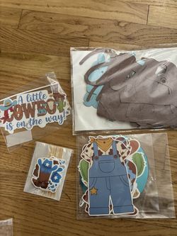 A little Cowboy is on the way Baby Shower Decorations