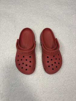 Crocs Adult Unisex Red Classic Rubber Clogs 