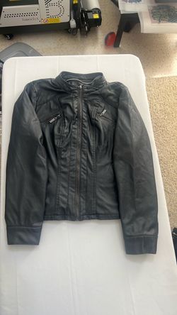 Lather jacket grey