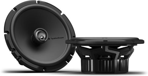 Rockford Fosgate P1V2-65 Punch P1 6.5" 3-Way Coaxial Full Range Speakers - Black (Pair)