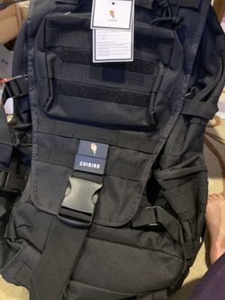 CUIBIRD Tactical Backpack 3 Day Assault Pack Hiking Daypacks Out Bag with Rain Cover