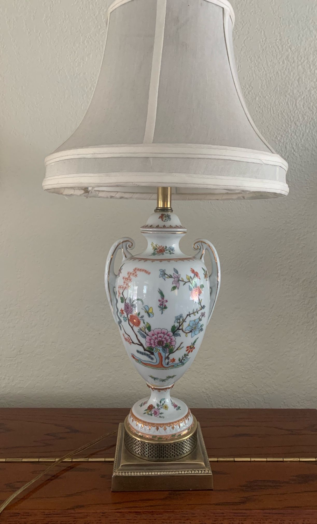 Vintage Porcelain Lamp 