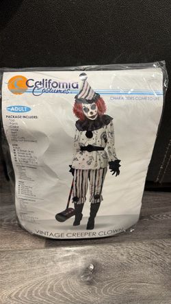 Vintage Creeper Clown Halloween Costume