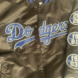 2XL Dodgers Jacket Black 