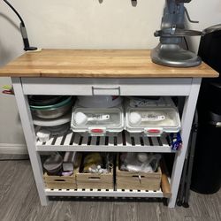 Wooden Kitchen Island 
