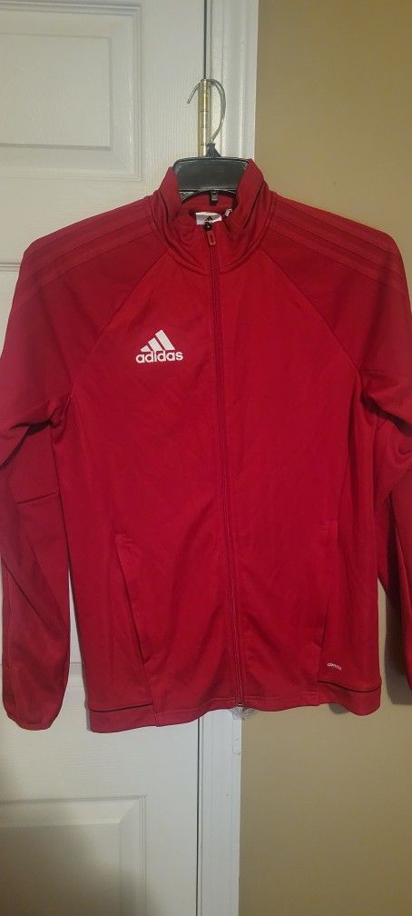 Adidas Jacket Men Small Red Tiro 17 Training Track Top Mens Climalite