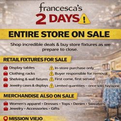 STORE CLOSING SALE!!!!