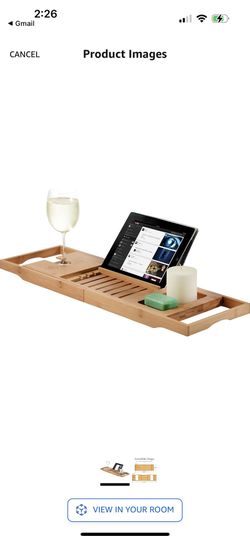 Premium Bamboo Bath Tray Table,Bathtub Caddy Table with Book Wine Phone Holder,E