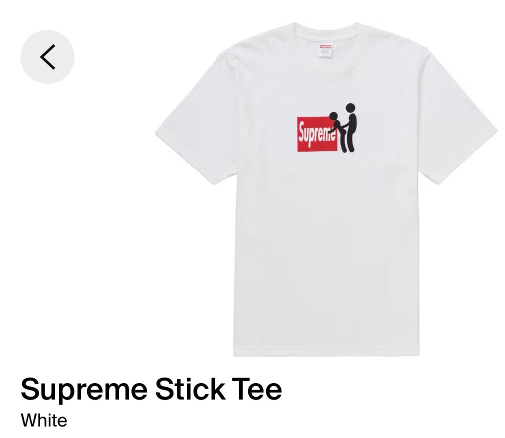 SUPREME STICK FIGURE TEE SHIRT SIZE XL