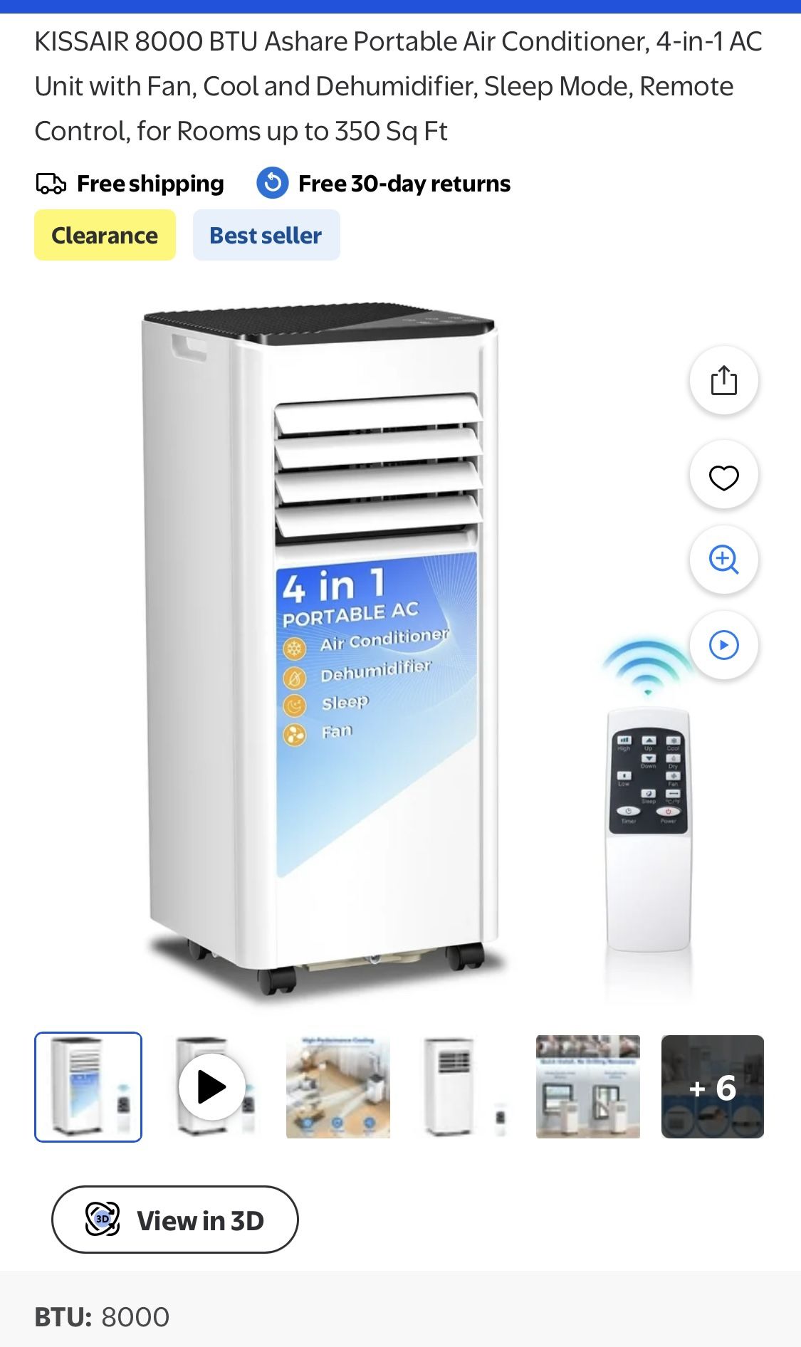 Portable Air Conditioner And Dehumidifier