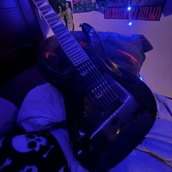 Black Jackson JS Series Left Handed Electric Guitar 