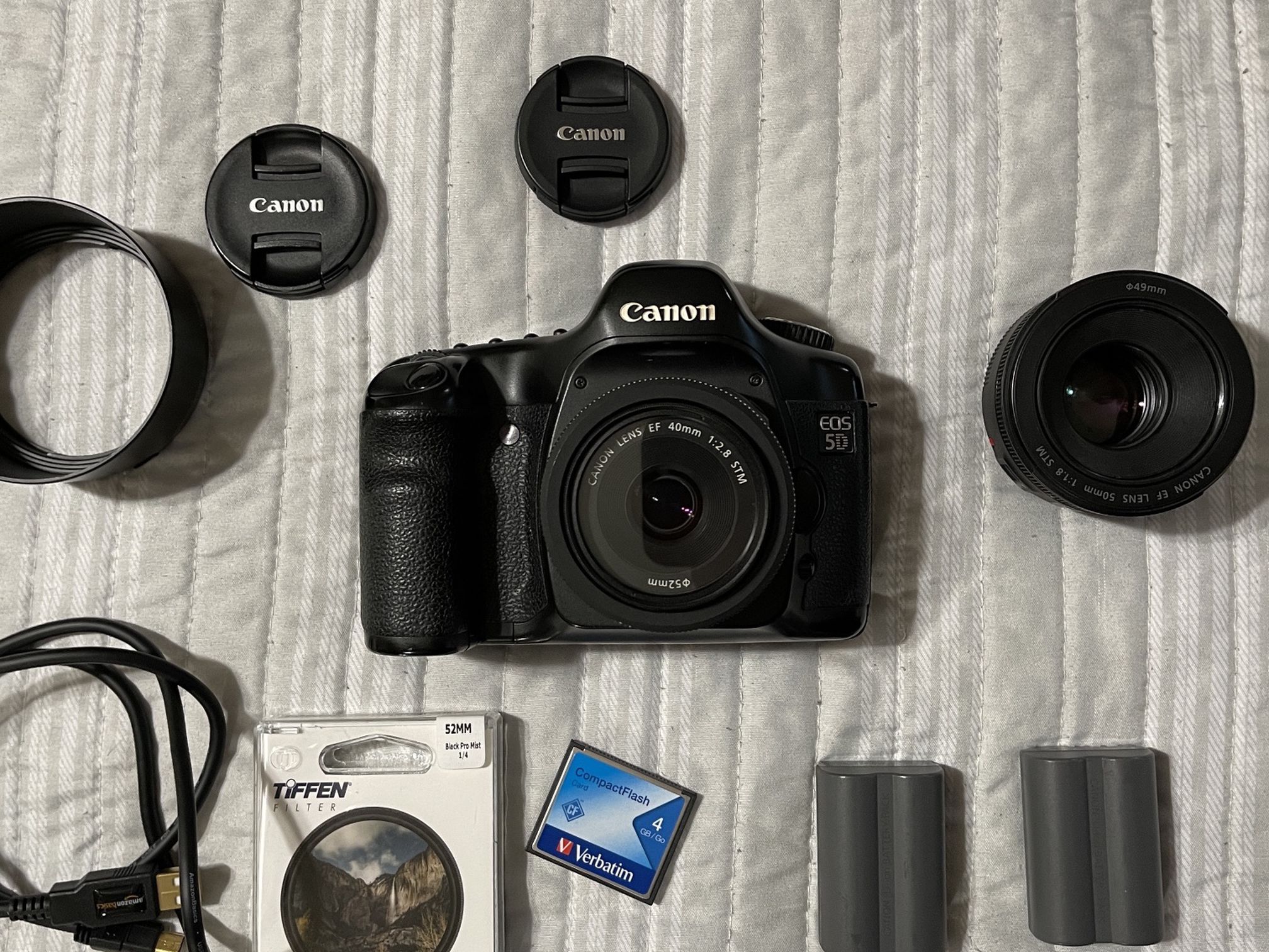 Canon 5D Bundle with Canon 50mm and 40mm