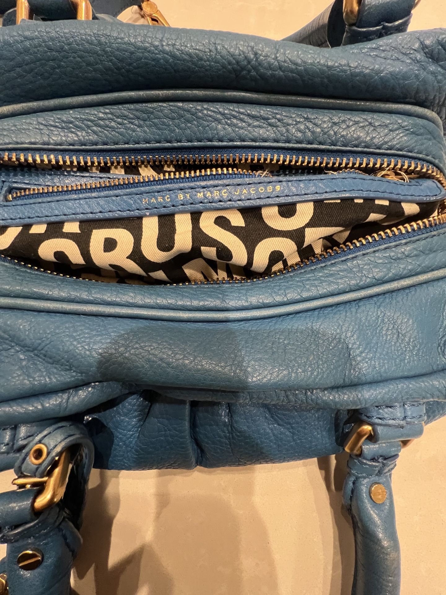 Marc by Marc Jacobs Blue Classic Q Baby Groovee Satchel for Sale