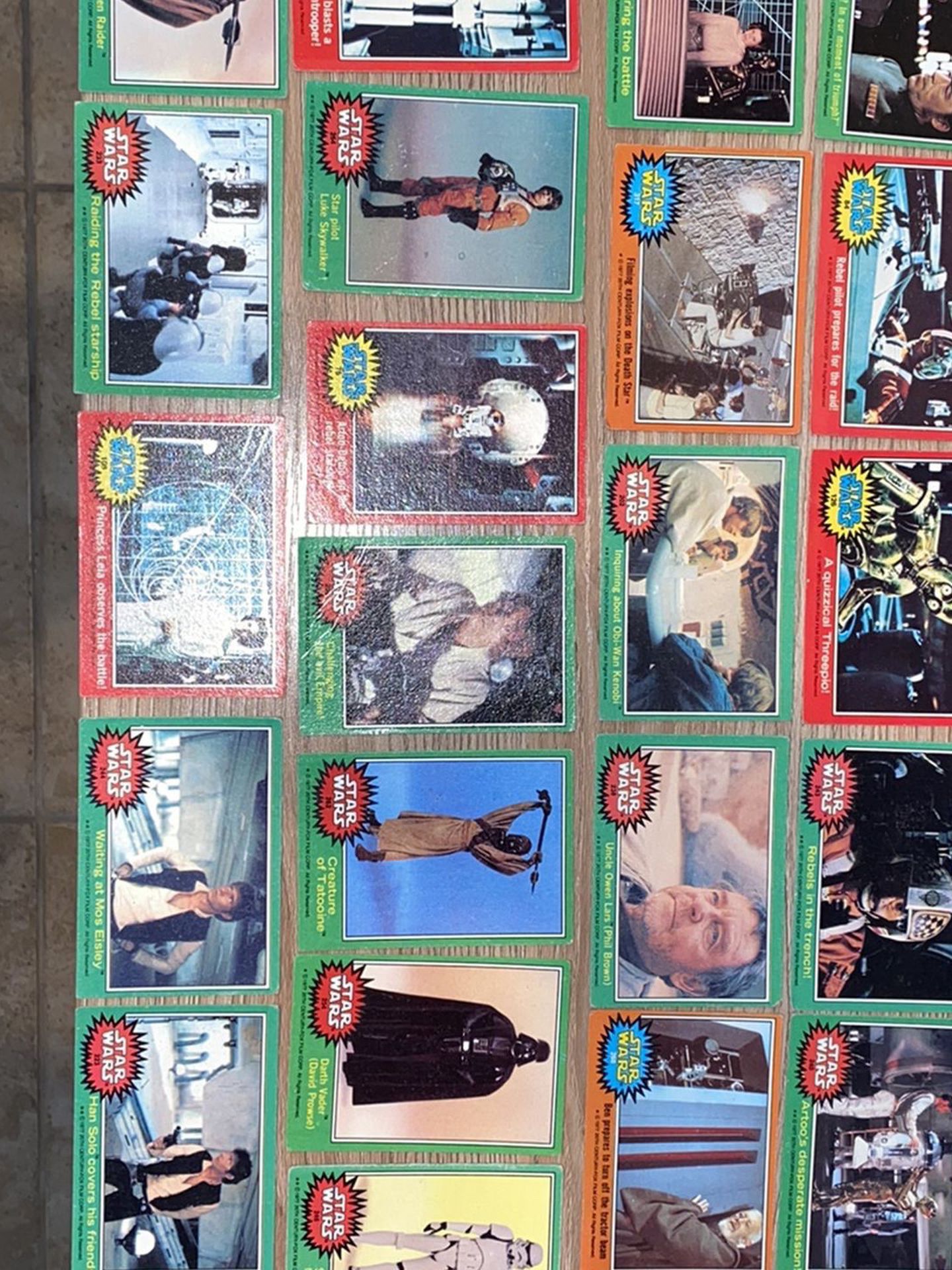 Vintage Star Wars Topps Trading Cards