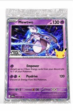 Mewtwo Holo Pokémon Card 063/128