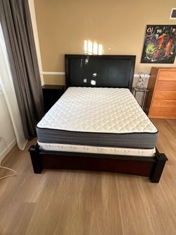 Mattress set spring box and top mattress