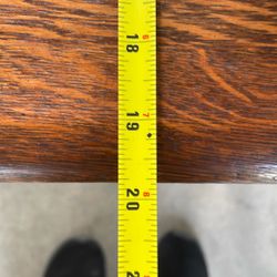 Small Antique Tiger Oak Table 