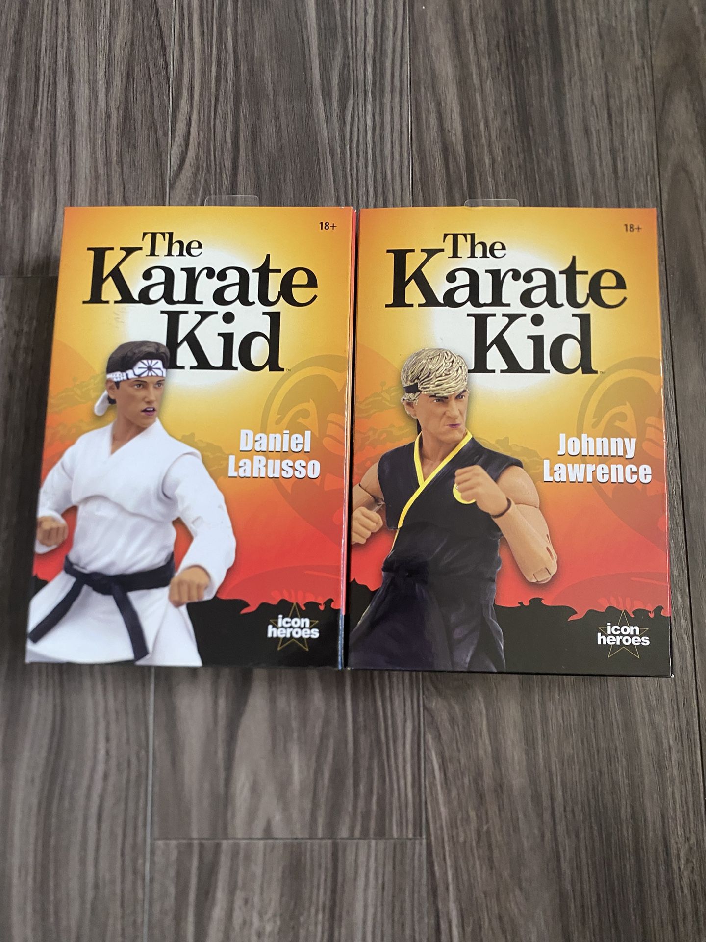 Karate Kid Icon Hero’s Daniel LaRusso Johnny Lawrence Set Opened And Complete