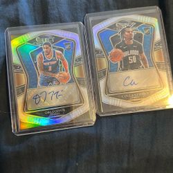 Obi Toppin Auto Rookie Card Cole Anthony