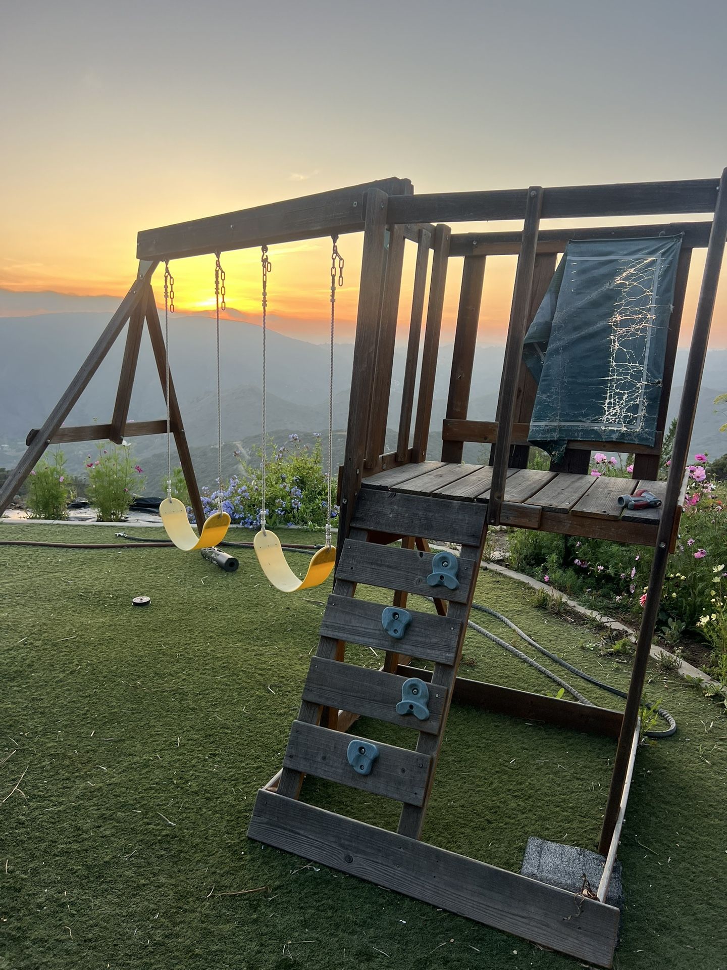 Playground With 2 Swings