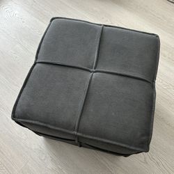 Gray Ottoman Cube/foot Stool
