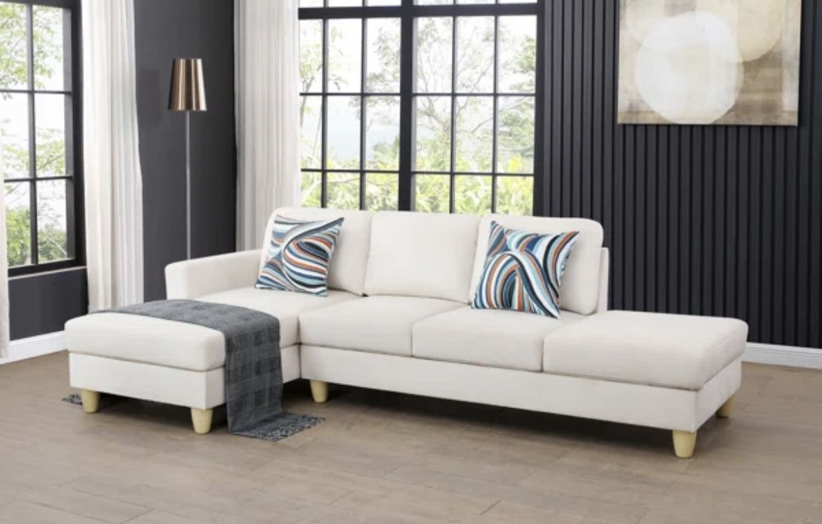 White Sectional Sofa 